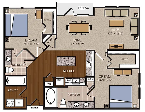Floor plan B3