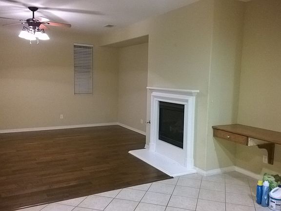 Family room with fireplace