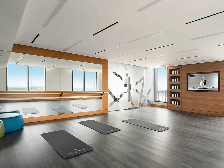 Separate yoga studio