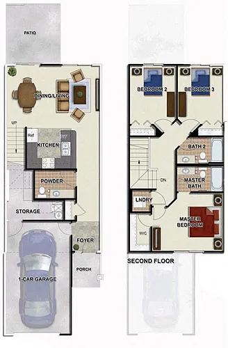 Floor plan 3 Bedroom 2.5 Bathroom