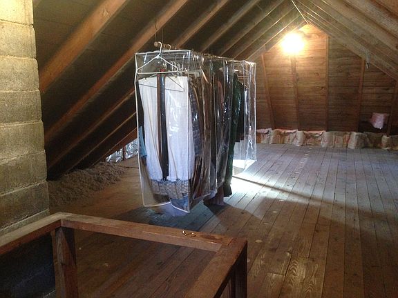 Floored Attic has full stair