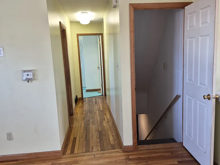 Door to the right leads to the basement