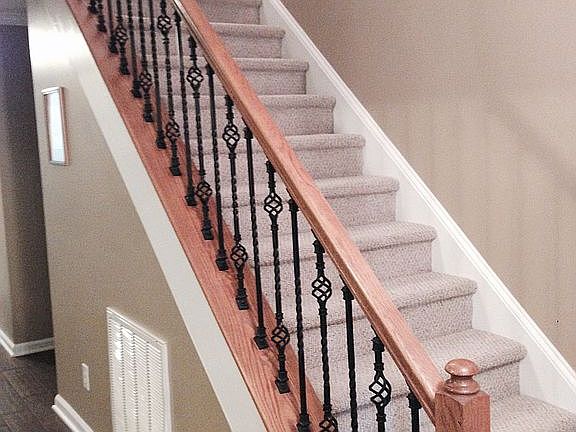 Wrought iron rails