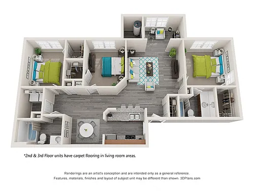 Floor plan Palm Ocracoke with Sunroom