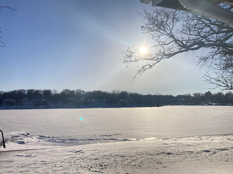Frozen lake