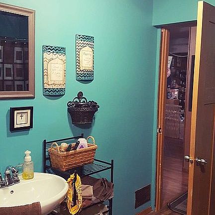 New pedestal sink, n toilet