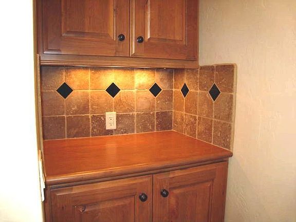 Custom Tiled Dry Bar