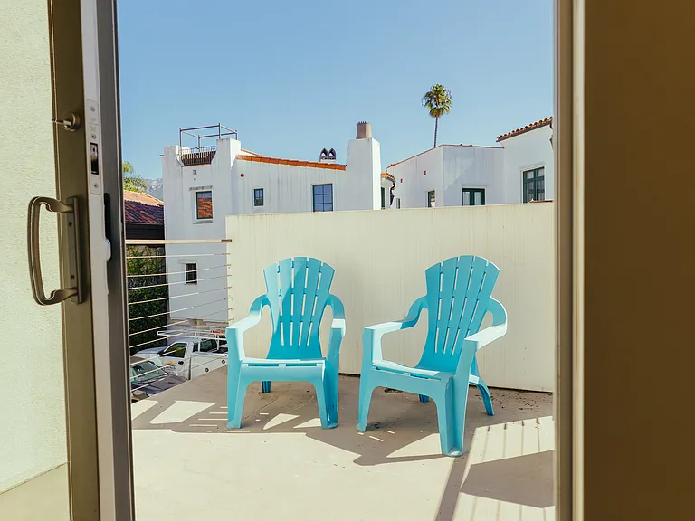 Patio views from the kitchen.