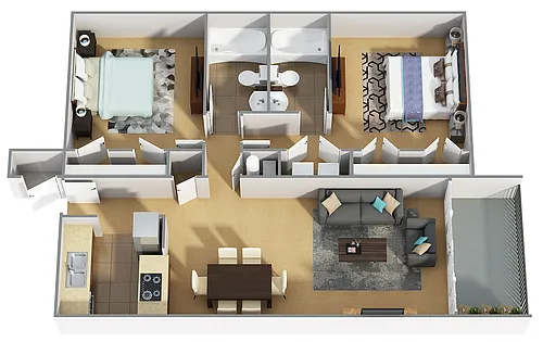 Floor plan Hampton