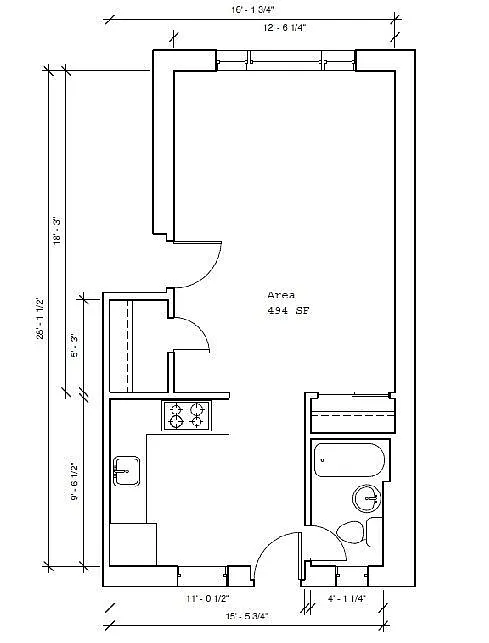 Floor plan Studio