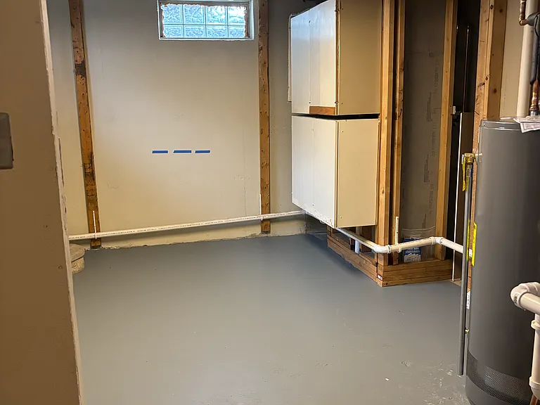 Basement storage space