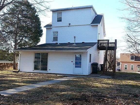 Back view of building