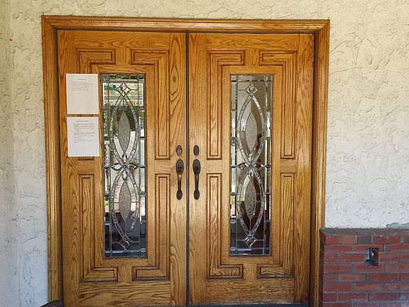 Front entry door--25416 Boone Place