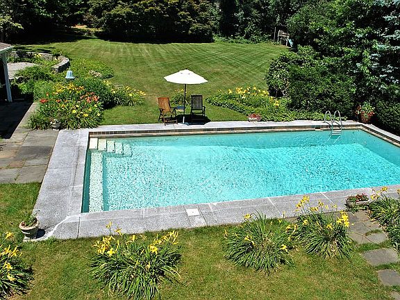 From house toward the back