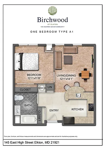 Floor plan One Bedroom