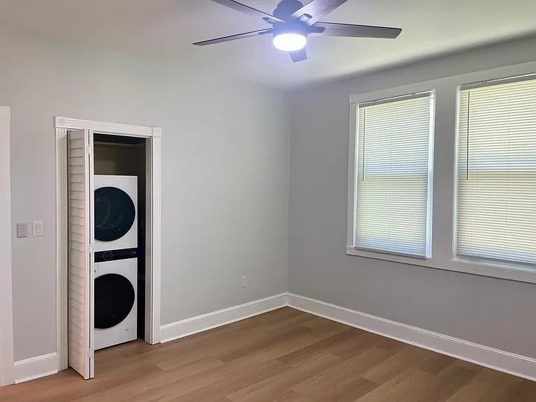 2nd bedroom on the right with laundry.