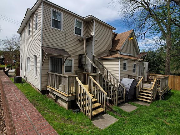 Backyard view of the home