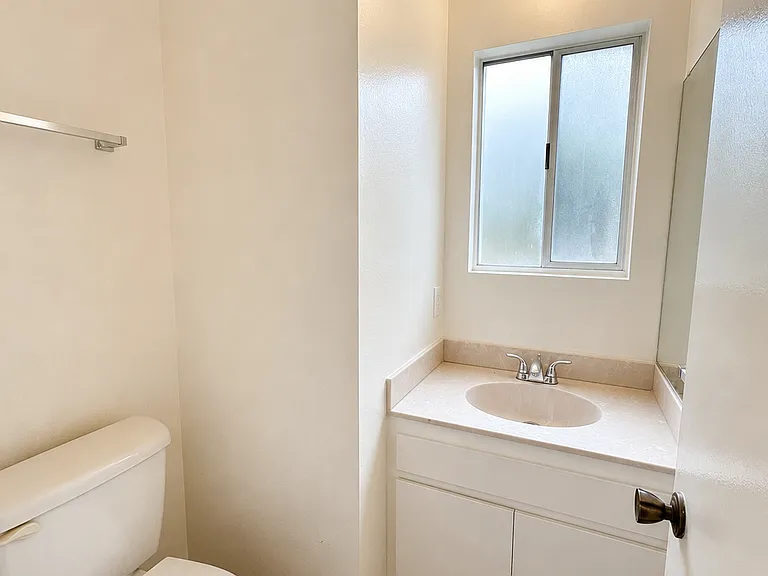 Half bath conveniently located on the first floor.