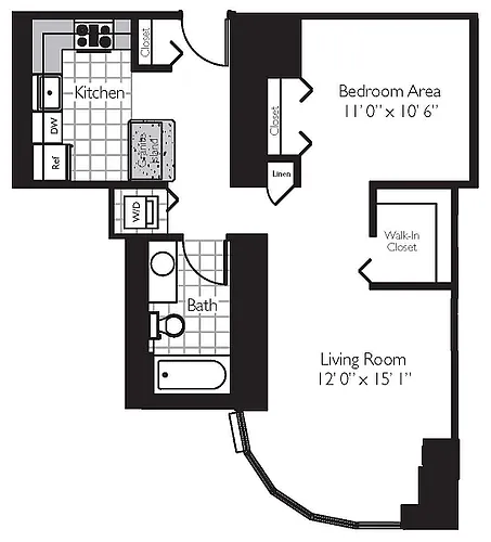 Floor plan CONVERTIBLE 14 - THE SHOREHAM