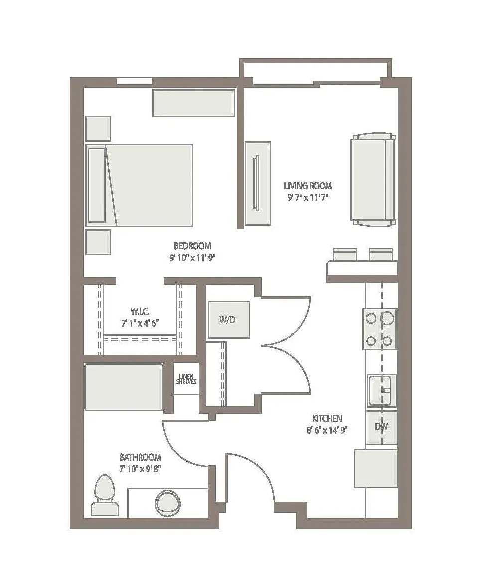Studio, 1.0 bath, 550 sqft, $1,395 — Photo 1