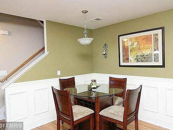 in kitchen dining area