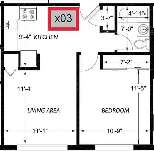 Floor plan 403