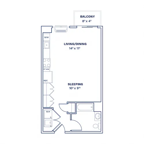 Floor plan Studio-S3
