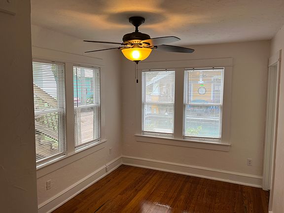 Bedroom overlooking pool