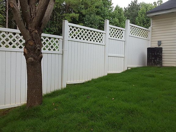 Fenced yard