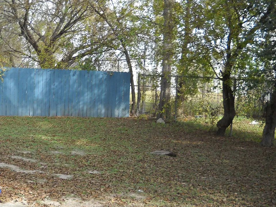 Fenced courtyard