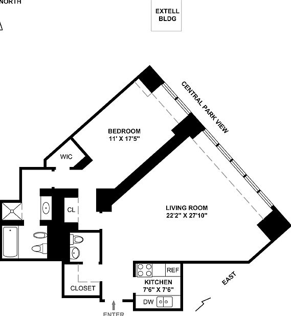 1st image of 146 W 57th St APT 46C