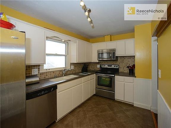 Updated, fashionable kitchen.