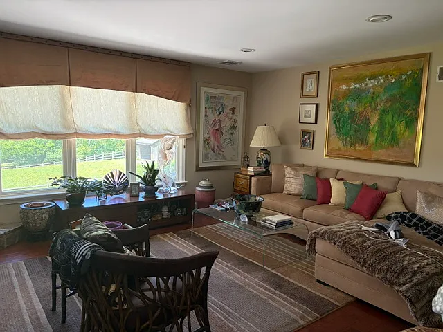Living Room with View of Fields