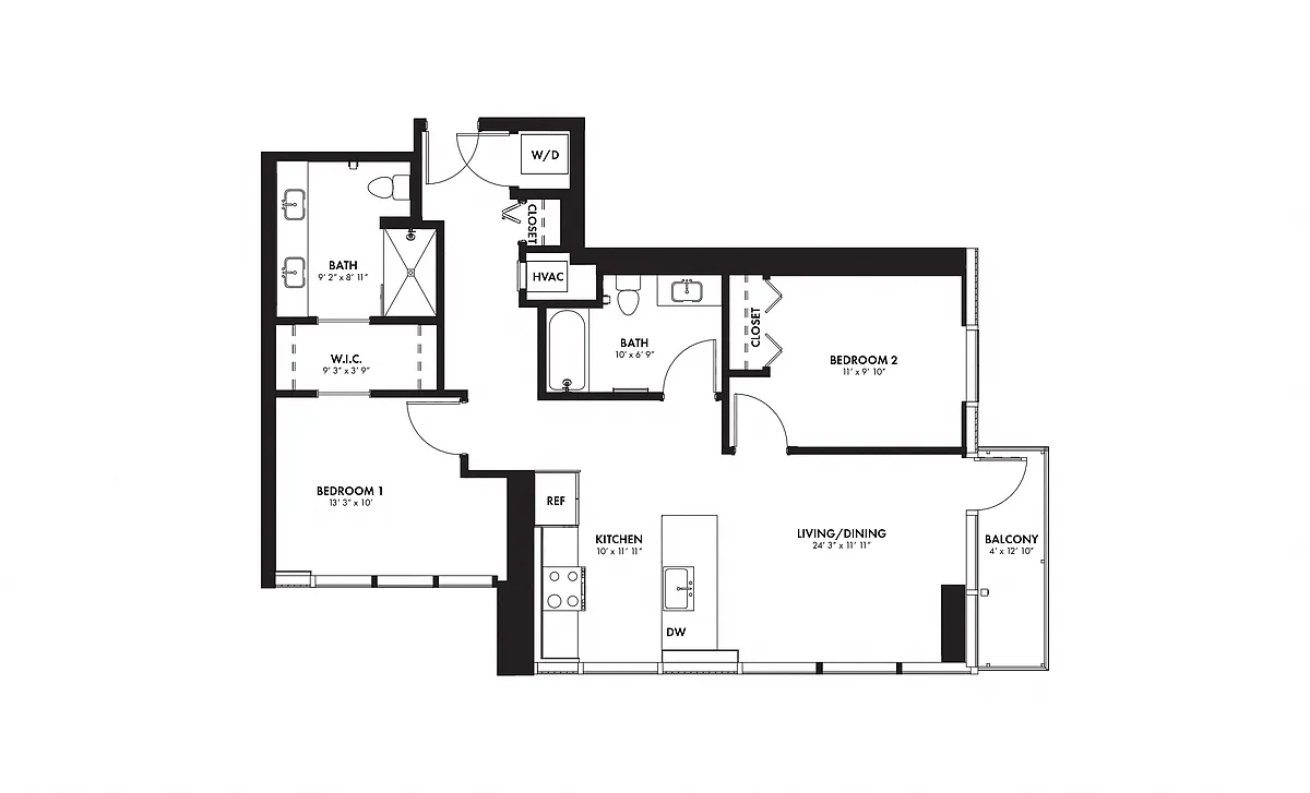 Floor plan 2B