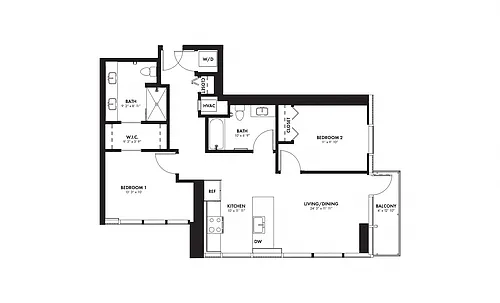 Floor plan 2B