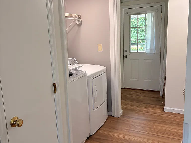 hallway on west side of home