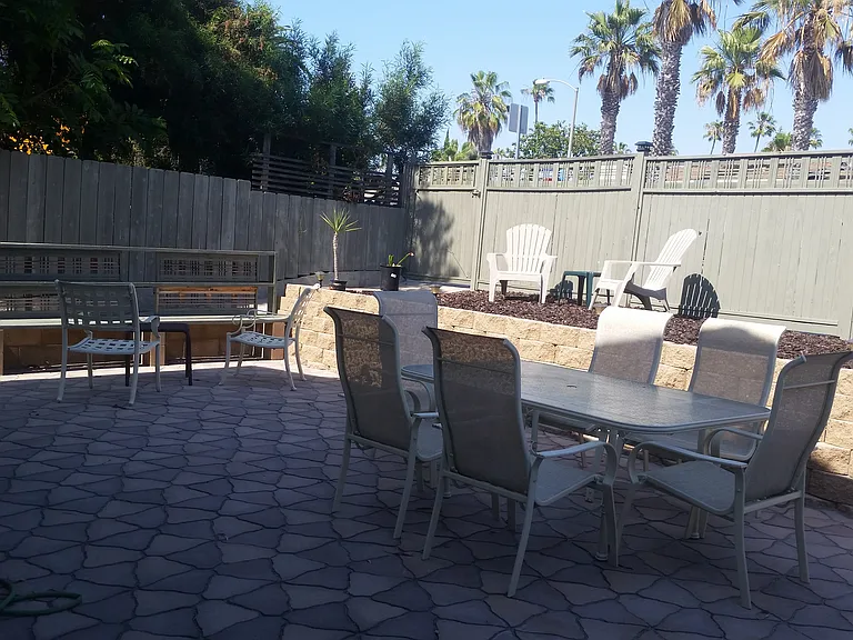 Enclosed Community patio