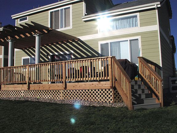 Large Deck looks over open space