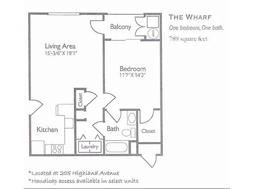 Floor plan The Wharf