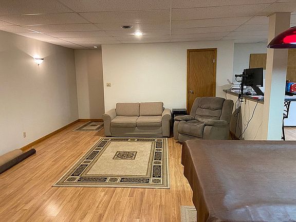 Finished side of basement