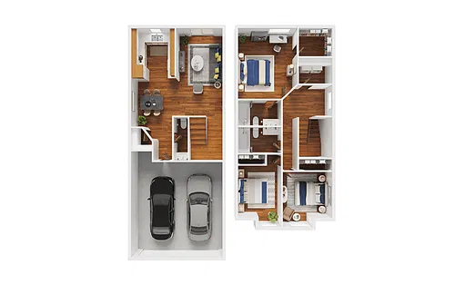Floor plan 3x2.5 - B1