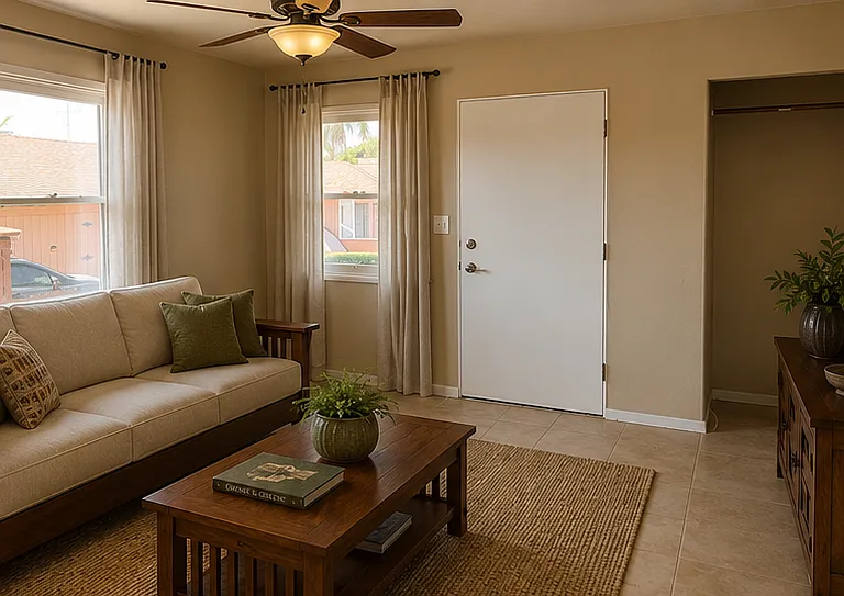 Living room previously furnished