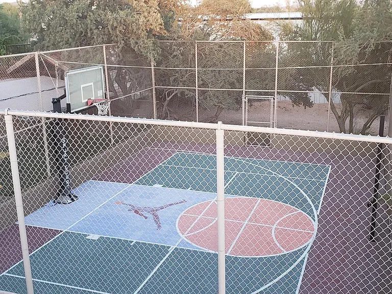 View of Sports Court from the Casita roof observation Deck