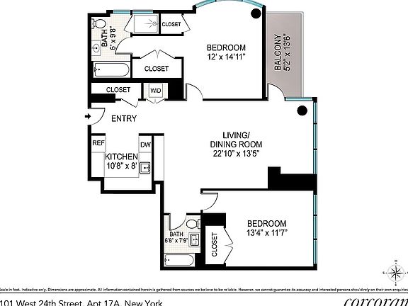 2nd image of 101 W 24th St APT 17A