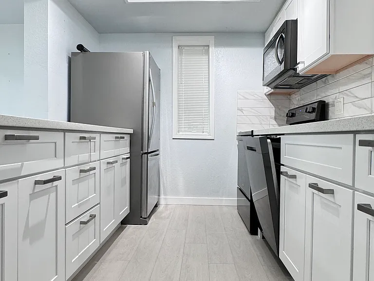 Recently remodeled kitchen, with new stainless steel, Whirlpool and Samsung appliances
