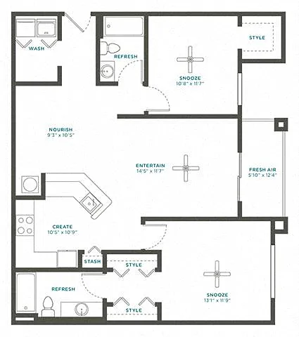 Floor plan 2B Renovation 2