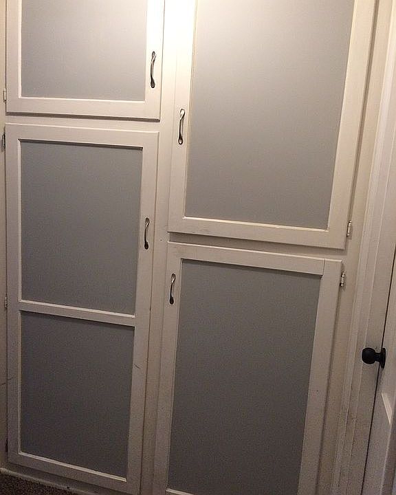Hall cabinets. 