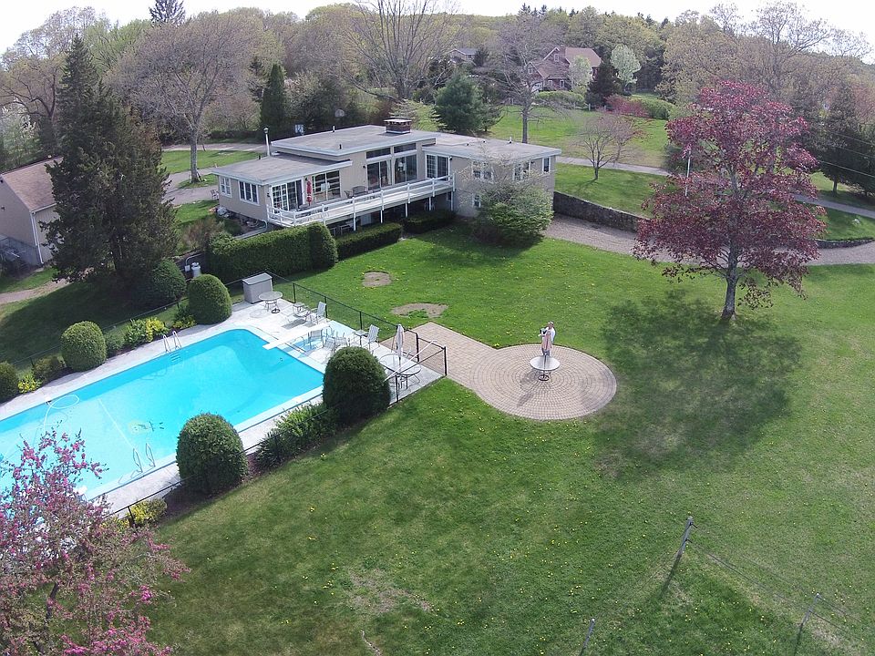House from pool view
