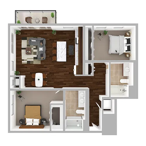 Floor plan 2C