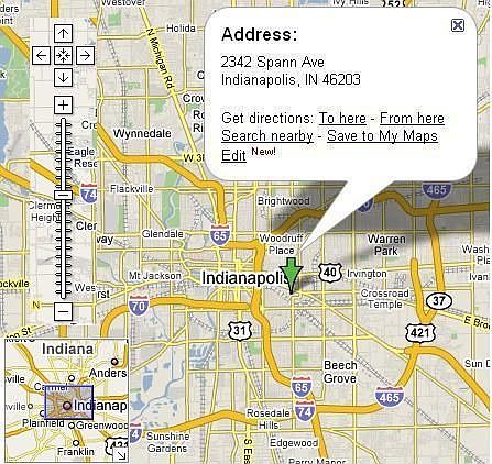 Map of 2342 Spann Ave